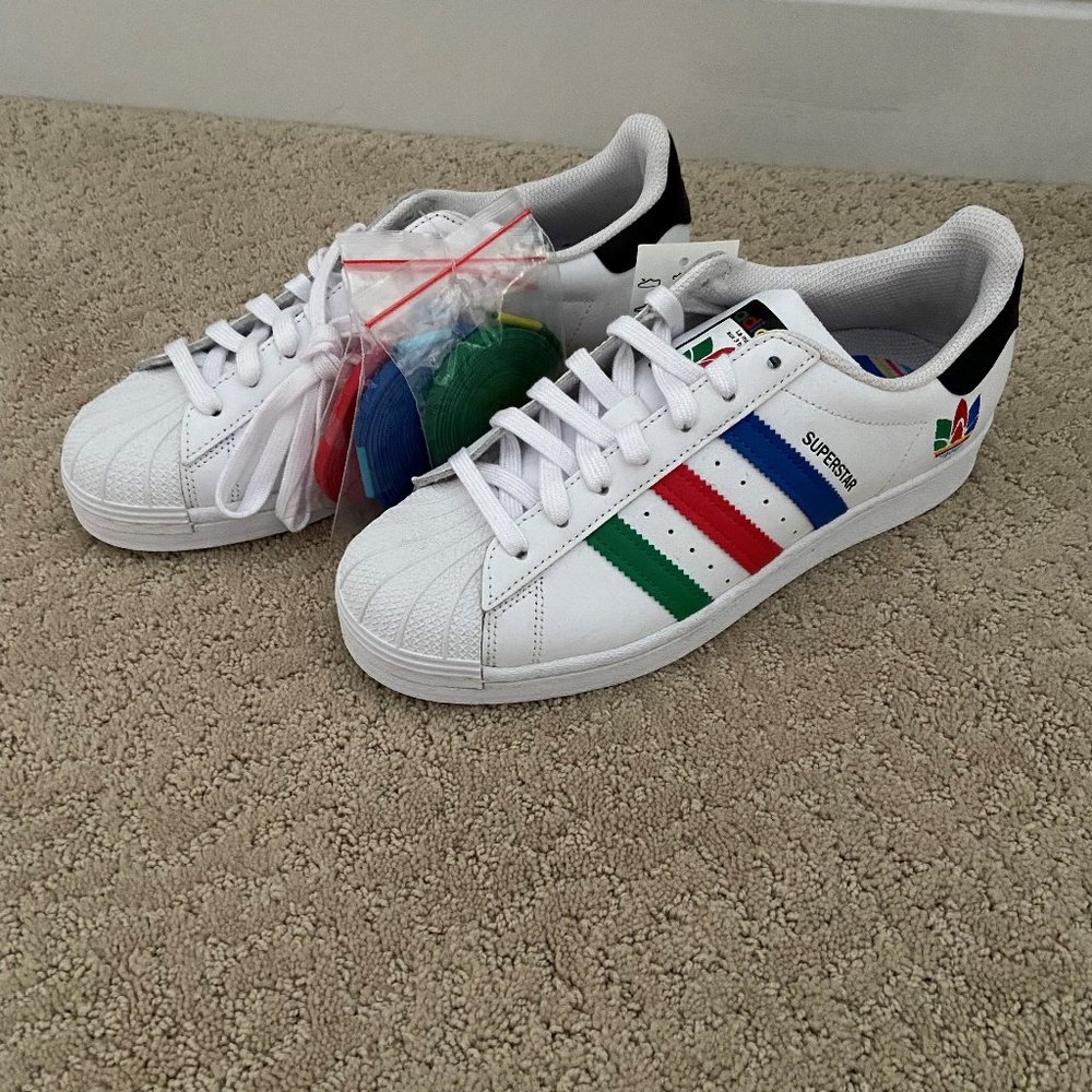 Adidas Superstar - Multicolored Stripes, NWT